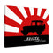 FJ40 Toyota Land Cruiser Canvas Gallery Wraps Wall art Rising Sun Silhouette Design