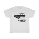 Toyota Tercel 4WD Black Logo T-shirt by Reefmonkey
