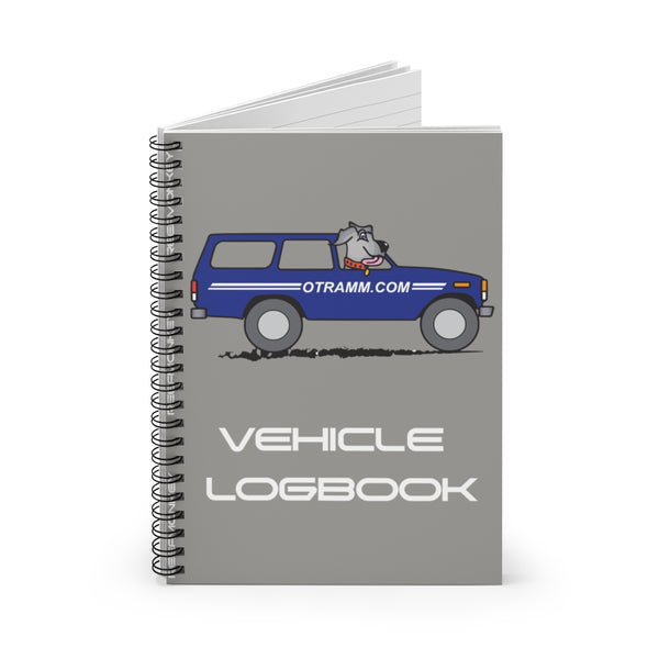 OTRAMM Vehicle Logbook Spiral Notebook - Ruled Line Log Book