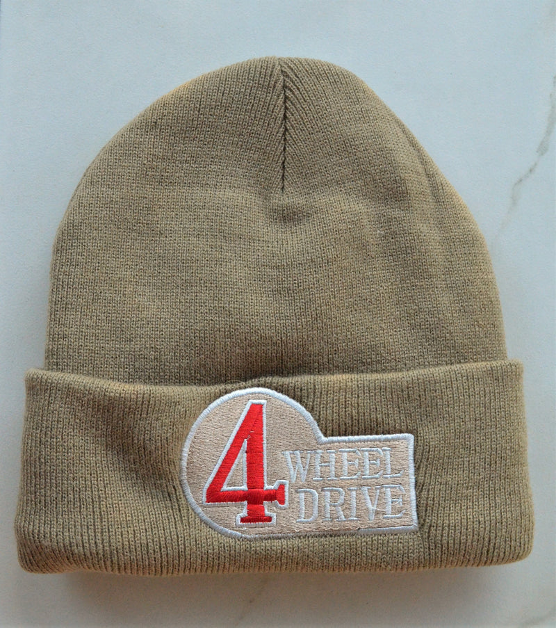 4 Wheel Drive FJ40 Toyota Knitted Embroidered Knit Beanie Toboggan Winter Hat