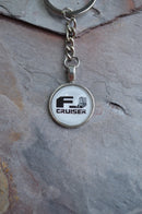 FJ Cruiser Toyota Silver Brass Dangle Key Chain