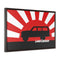 FJ60 Land Cruiser Framed Canvas Gallery Wraps Wall art Rising Sun Silhouette Design