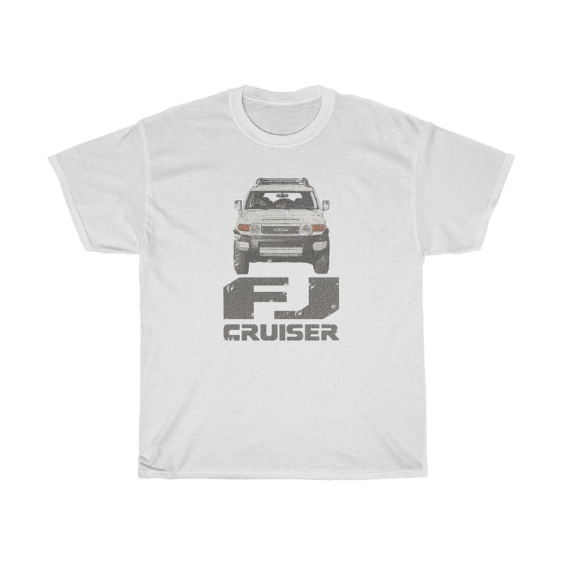 FJ Cruiser Distressed Custom Color: Iceberg Short Sleeve Tshirt
