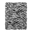 Zebra Print Sherpa Fleece Blanket