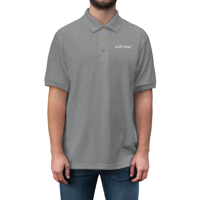 Wit's End Embroidered Men's Jersey Polo Shirt