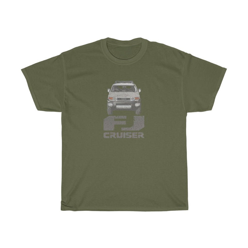 FJ Cruiser Distressed Custom Color: Titanium Metallic Short Sleeve Tshirt