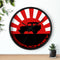 Reefmonkey Wall Clock Rising Sun FJ40