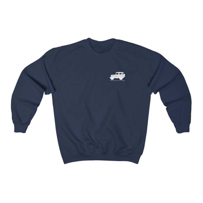 Land Cruiser Mountains Sweatshirt, FJ40 Sweatshirt, Toyota Sweatshirt - Reefmonkey Forest Green / XL