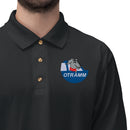 OTRAMM Embroidered Polo Shirt FJ60 Land Cruiser and Dog Knit Knit Polo Shirt