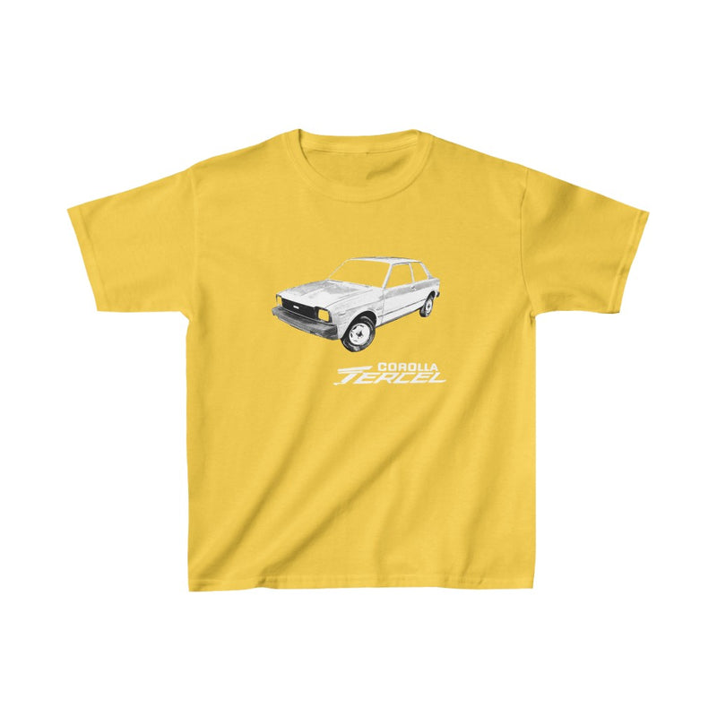 Corolla Tercel Kids Tee, Toyota Kids T shirt, Girls Tee, Boys T Shirt - Reefmonkey