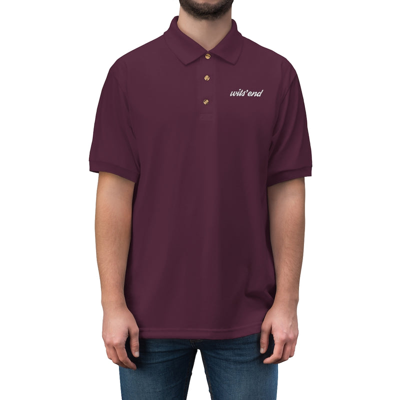 Wit's End Embroidered Men's Jersey Polo Shirt