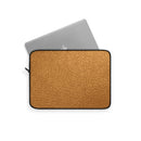 Gold Faux Leather Laptop Sleeve - Reefmonkey