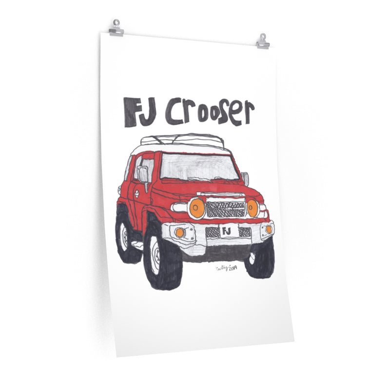 FJ Crooser / FJ Cruiser Premium Matte vertical posters