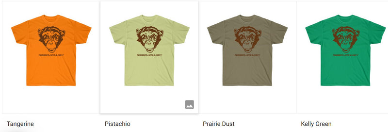 Monkey TShirt - Reefmonkey Mens Gifts Zoo Shirt Gorilla