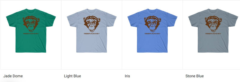 Monkey TShirt - Reefmonkey Mens Gifts Zoo Shirt Gorilla