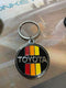 Toyota Old School 3 Stripe Solid Metal Keychain Key Chain