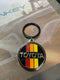 Toyota Old School 3 Stripe Solid Metal Keychain Key Chain