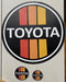 TOYOTA Old School Stripe Logo Decal Sticker - Regular or Holographic