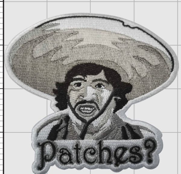 Patches? Badges? 100% Embroidered Velcro backed Patch
