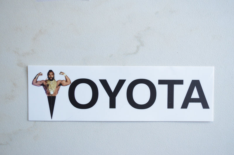 Mr T Toyota Bumper Sticker