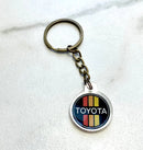 Toyota 3 Stripe Logo Acrylic Key Chain Key Ring Gift