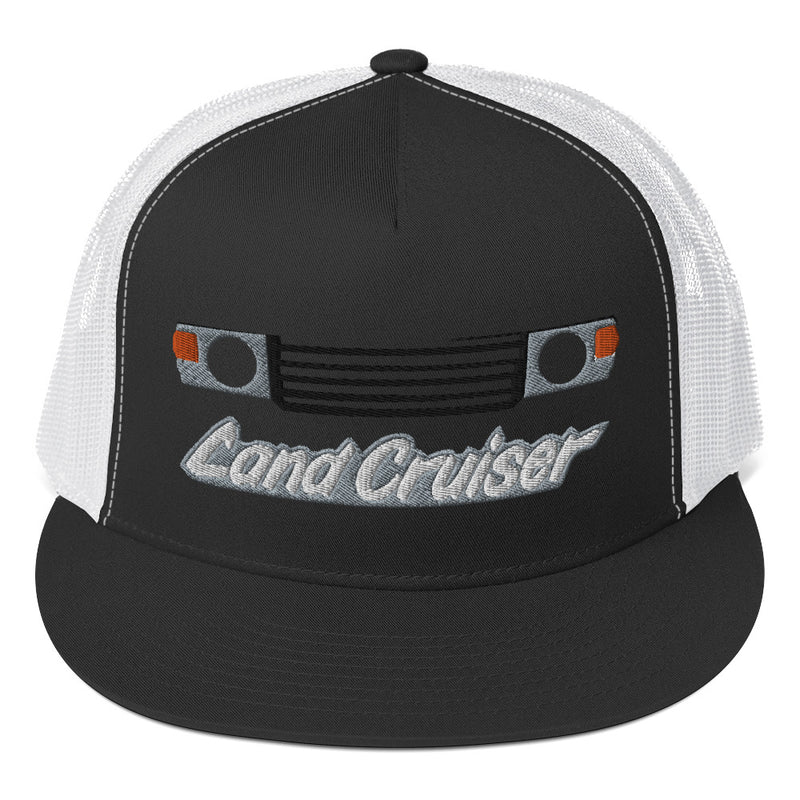 FJ60 Grill Toyota Land Cruiser Premium Embroidered Trucker Hat Mesh Trucker Cap