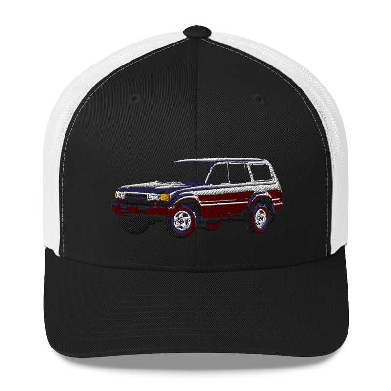 80 Series Land Cruiser Embroidered Trucker Hat – Reefmonkey