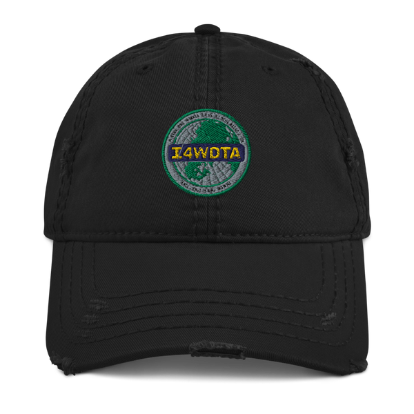 I4WDTA - Distressed Dad Hat - Embroidered Unstructured Hat