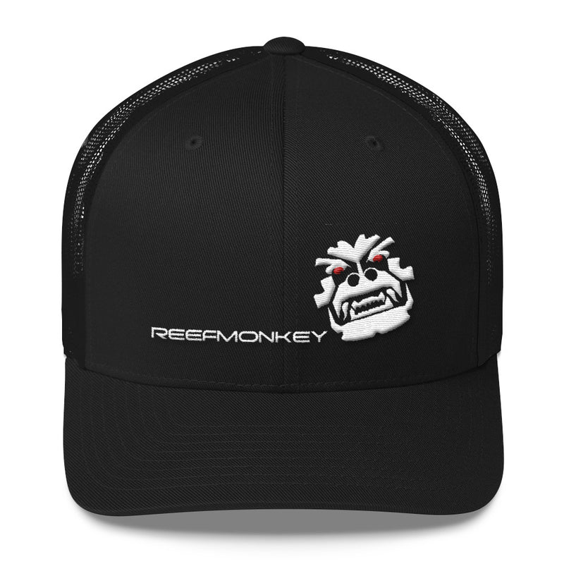 Angry Monkey Puffy Embroidery Trucker Hat by Reefmonkey
