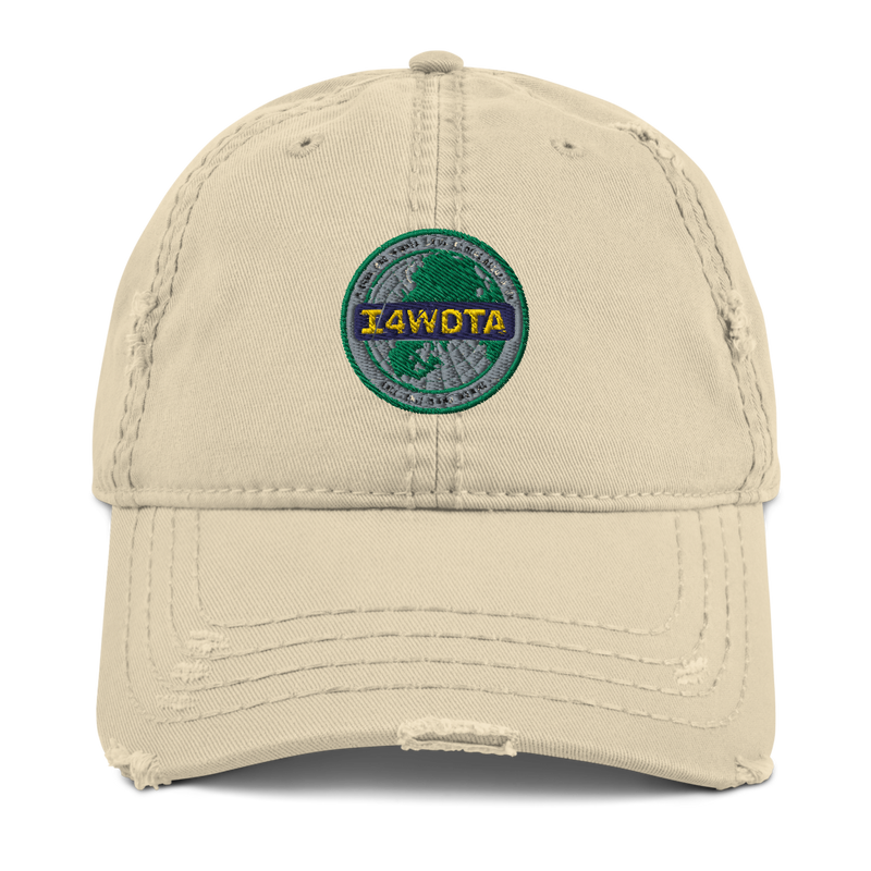 I4WDTA - Distressed Dad Hat - Embroidered Unstructured Hat