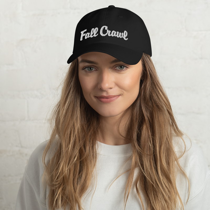 Fall Crawl Unstructured Embroidered Dad Hat