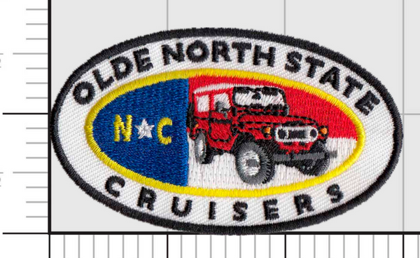 ONSC Badges 3" - Olde North State Cruisers Embroidered Velcro Patch